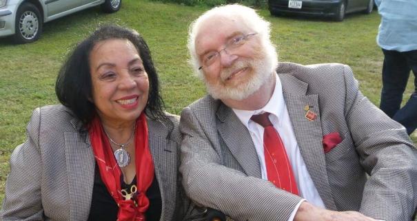 NUESTRO QUERIDO GOBERNADOR Y SU ADORABLE CHELA. DISTRITO 4370.